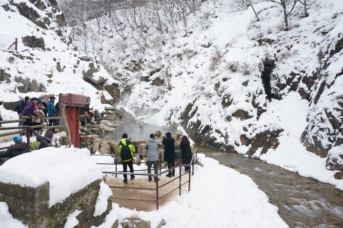 1-Day Snow Monkeys, Zenko-ji Temple & Sake in Nagano - Guides keep a big day under control