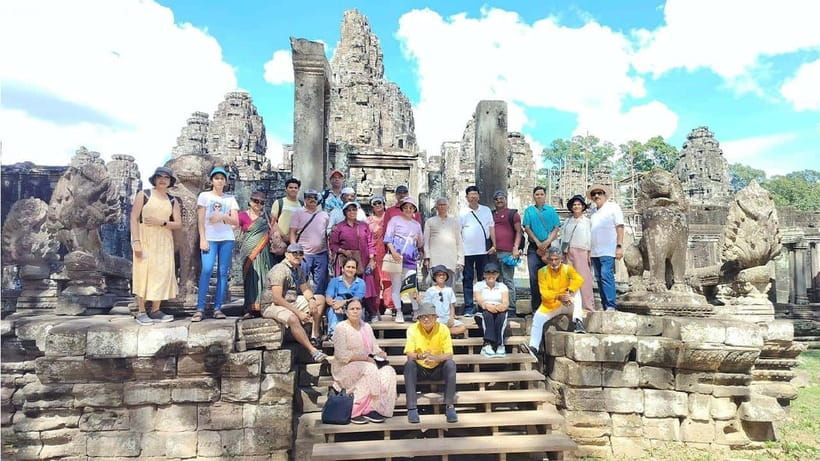 Angkor Wat Guided Sunrise Tour - Angkor Thom and the four-faced South Gate