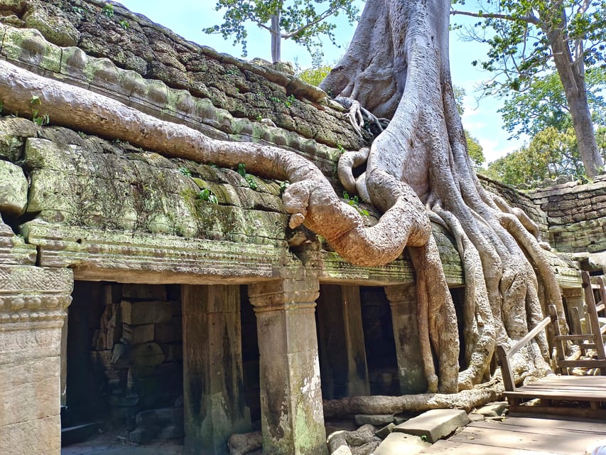 Angkor Wat: Highlights and Sunrise with Spanish Guide - Bayon’s enormous stone faces