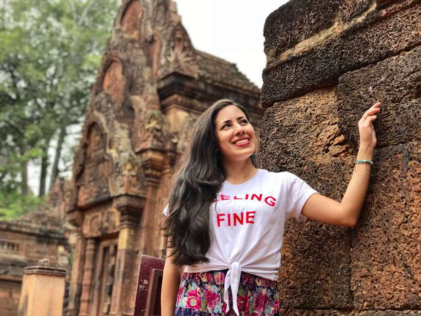 Angkor Wat Sunrise, Banteay Srei, Bayon & Ta Prohm Temple - Banteay Srei and its pink limestone carvings