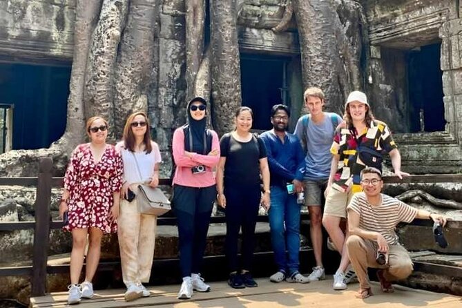 Angkor Wat Sunset Small Group Tour with Lunch Included - Ta Prohm: roots, ruins, and heavy foot traffic