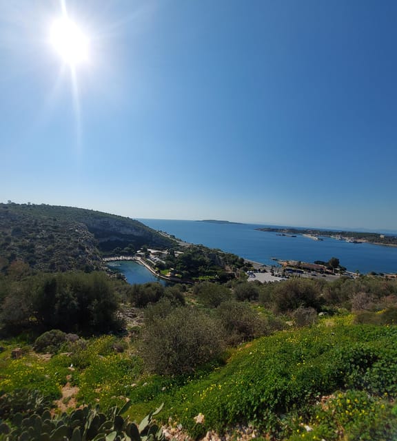 Athens: Sounio Poseidon Temple Athens Riviera Trip, Swimming - Pickup in Athens and the road to Varkiza
