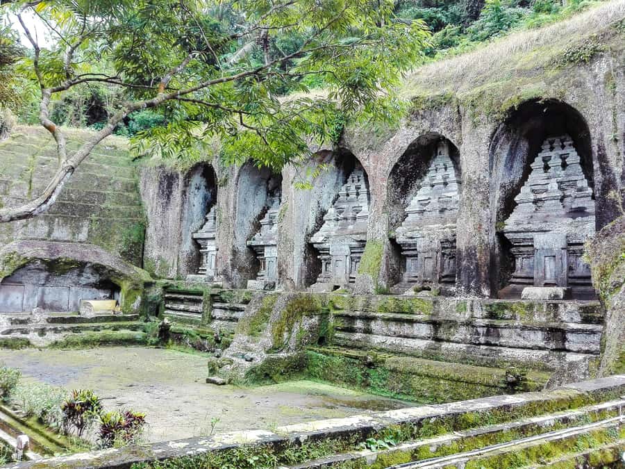 Bali: Hidden Canyon, Waterfall & Temples Small Group Tour - Gunung Kawi and the rice fields on the way in