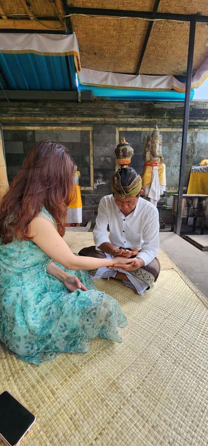 Balinese Purification at holy water temple with Local - What the $33 price really includes