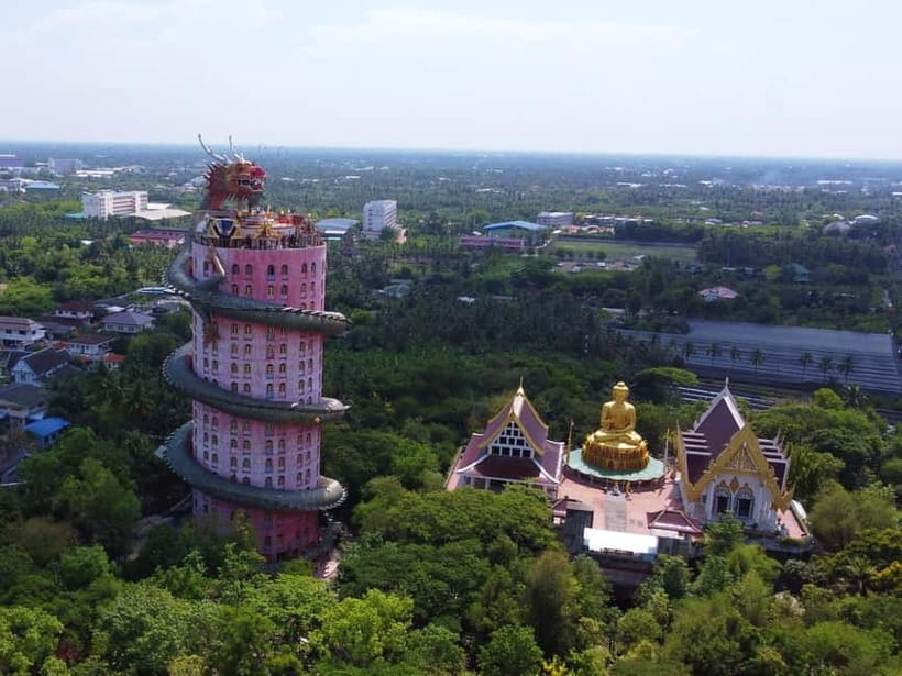 Bangkok: Famous Markets and Dragon Temple Guided Day Tour - Damnoen Saduak Floating Market by boat