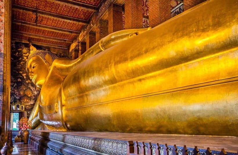 Bangkok: Grand Palace, Wat Pho, and Wat Arun Guided Tour - Wat Pho and the 46-meter Reclining Buddha