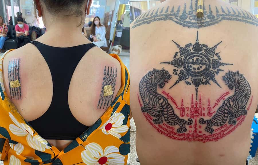 Bangkok: Hand Poked Thai Tattoo Guide at Wat Bang Phra - What the $70 experience actually includes