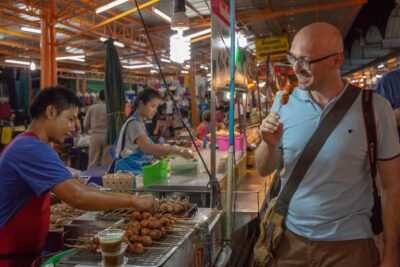 Markets, Temples and Food Night Tour by Tuk Tuk