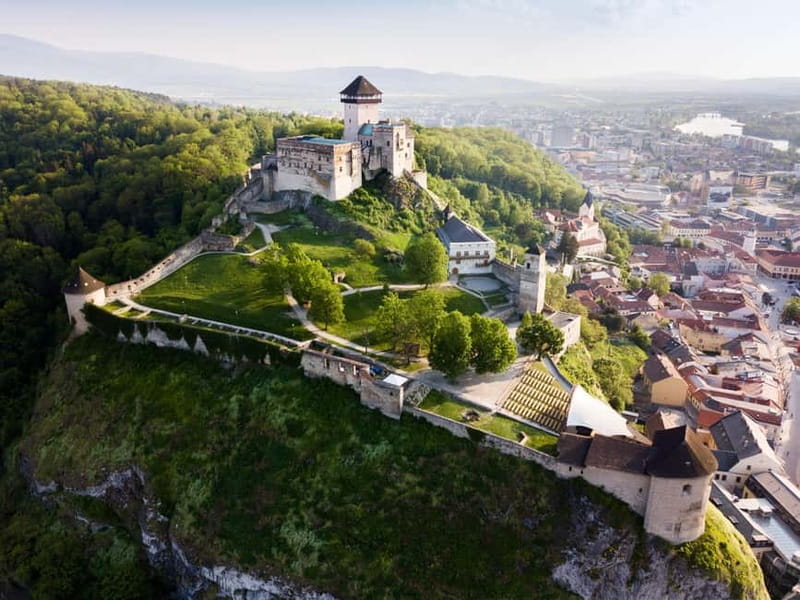 Bratislava/Slovakia: Trencin Castle, Piestany Spa, Monastery - Trenčín combines city life with a castle above the Váh