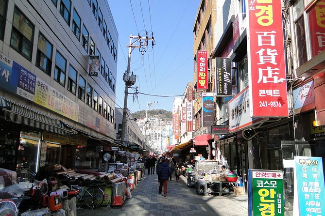 Busan Sightseeing Tour Including Gamcheon Culture Village and Beomeosa Temple - Gukje Market and downtown shopping streets