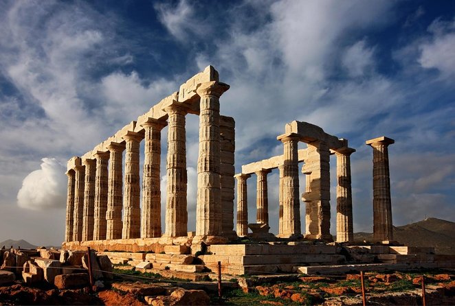 Cape Sounio & Temple Of Poseidon Breathtaking Views Private Trip - Entering the Temple of Poseidon
