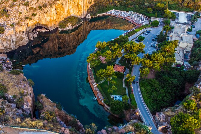 Cape Sounion and Temple of Poseidon Sunset Tour English Spanish - Lake Vouliagmeni and the warm-water setting