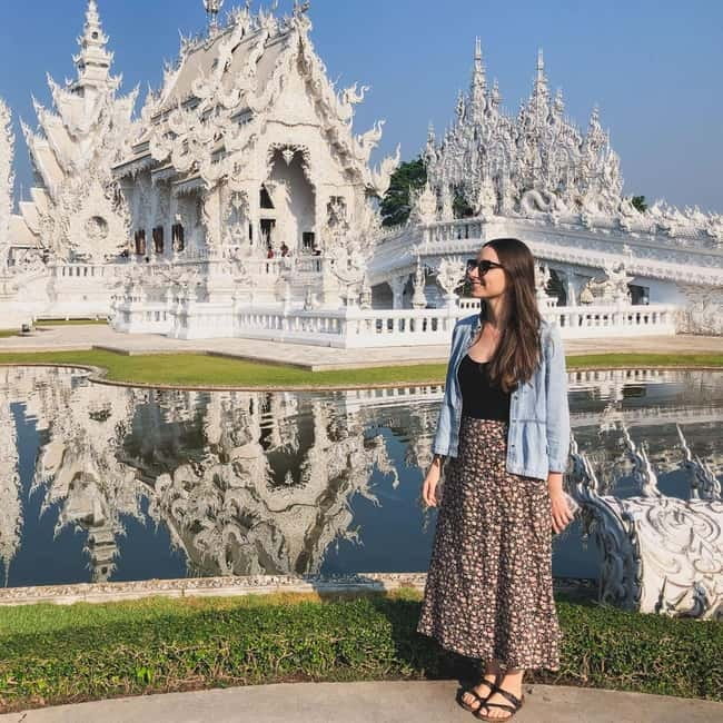 Chiang Mai: Chiang Rai Famous Temples & Hot Springs Day Trip - Wat Rong Khun, the White Temple
