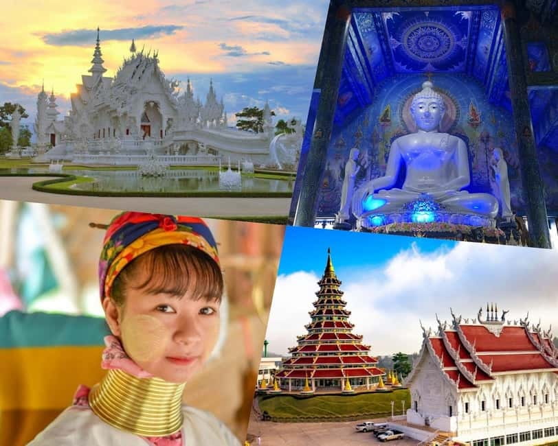 Chiang Mai: Chiang Rai Temples and Long-Neck Karen Village - Wat Rong Khun: white surfaces and unusual symbolism