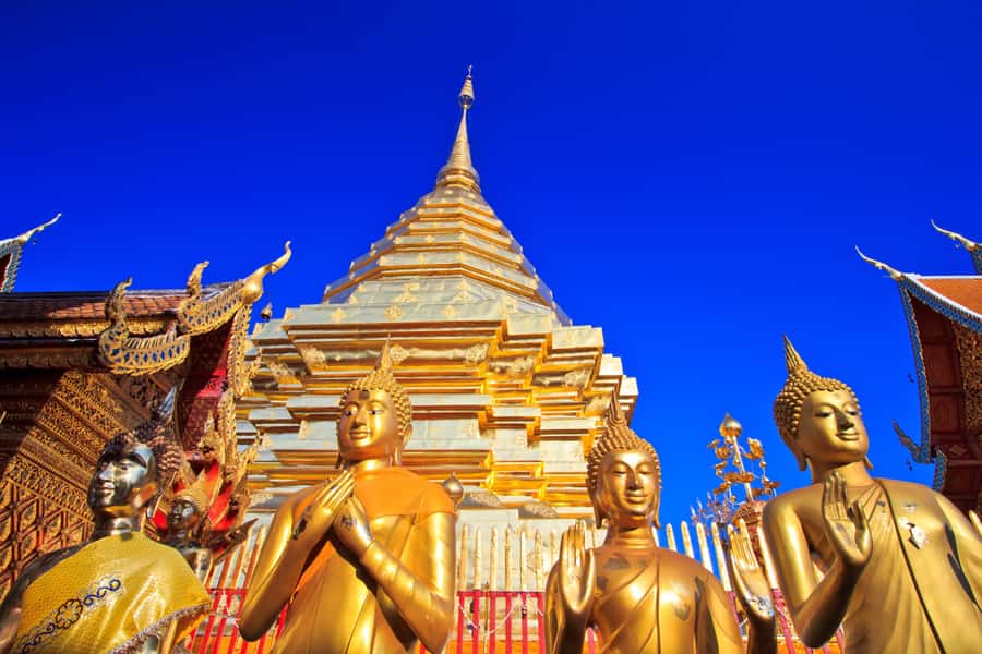 Chiang Mai Discover Hidden Gem Northern Temples I Thailand - Doi Suthep finishes with Chiang Mai below you