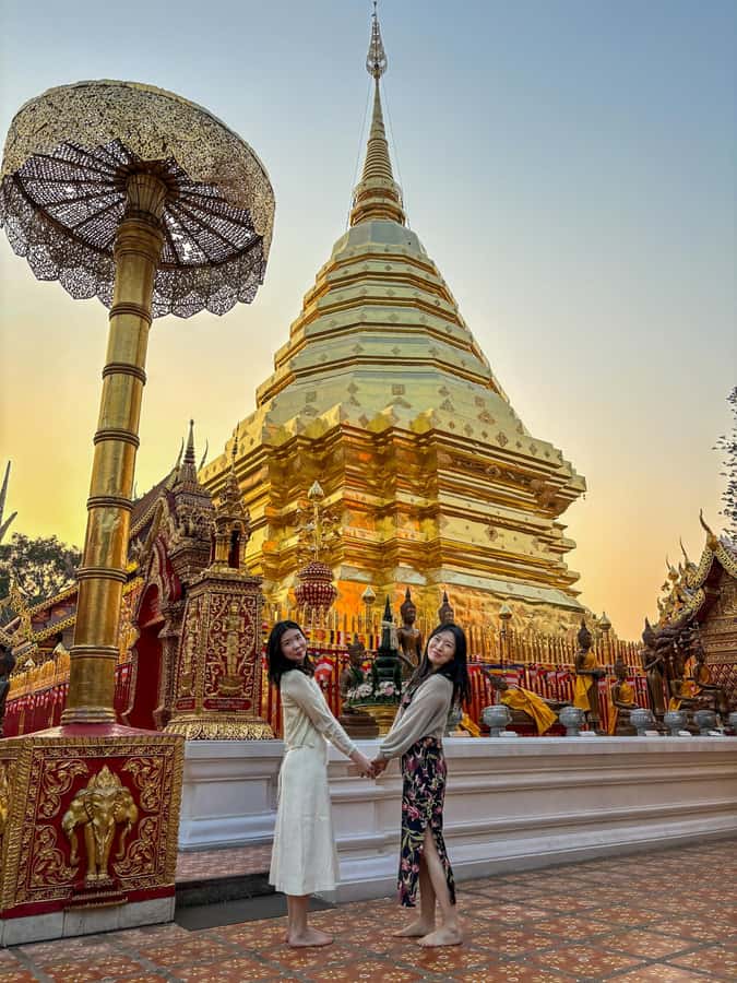 Chiang Mai: Sunrise DoiSuthep | WatPhaLat | iPhoneSnap - Wat Phra That Doi Suthep and the first light