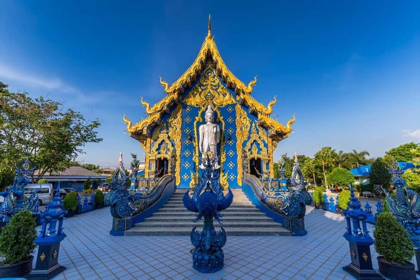 Chiang Mai to Chiang Rai: 3 Temples & Hot Springs & Pickup - Wat Rong Sue Ten, Chiang Rai’s Blue Temple