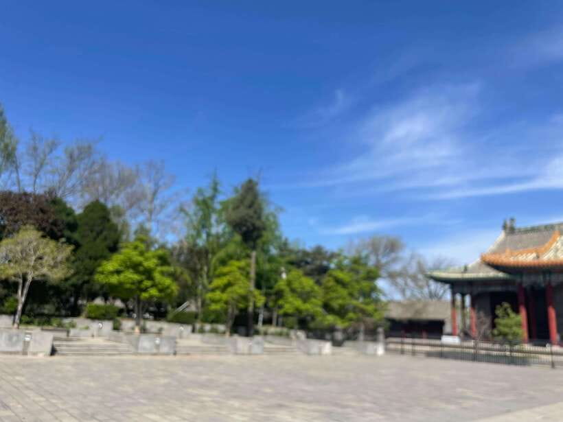 Chinese Kungfu class in old temple beside Forbidden Ci - A class that can suit beginners and children