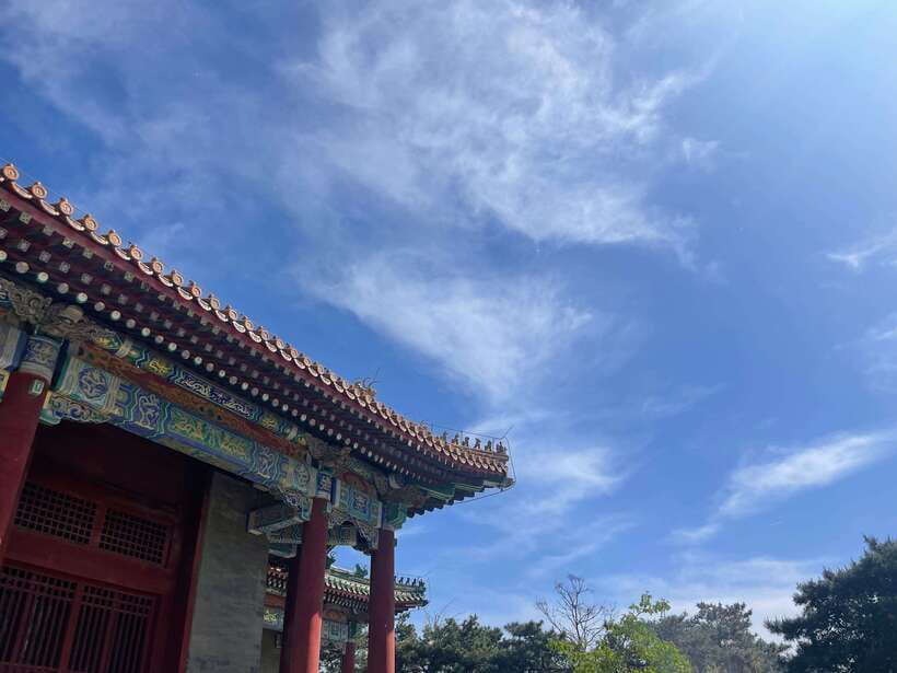 Chinese Kungfu class in old temple beside Forbidden Ci - The optional tea ceremony