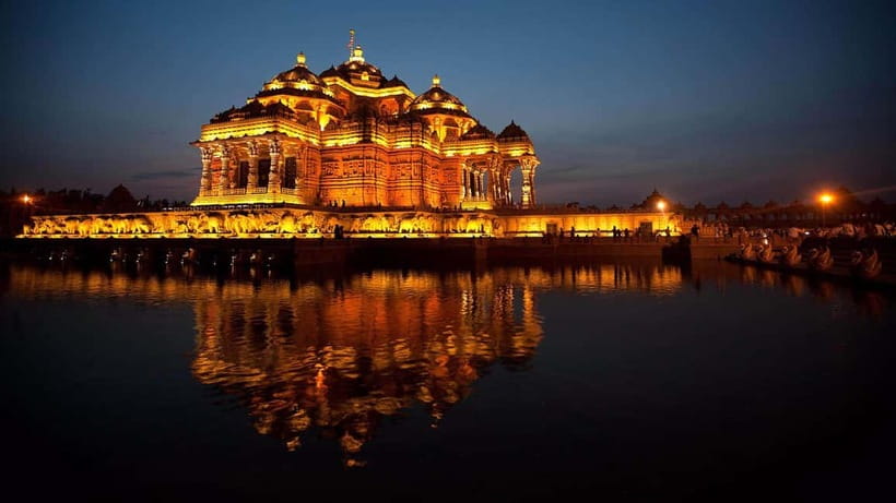 Delhi: Akshardham Temple Tour with Light and Water Show - The Temple Architecture and Guided Visit