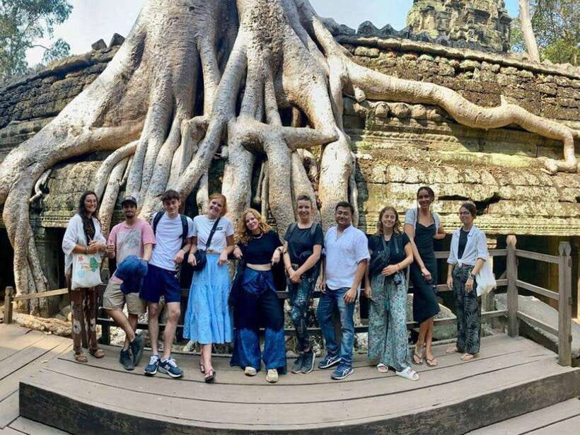 Explore Angkor Temple With Tour Guided - Ta Prohm, where stone and roots share the stage