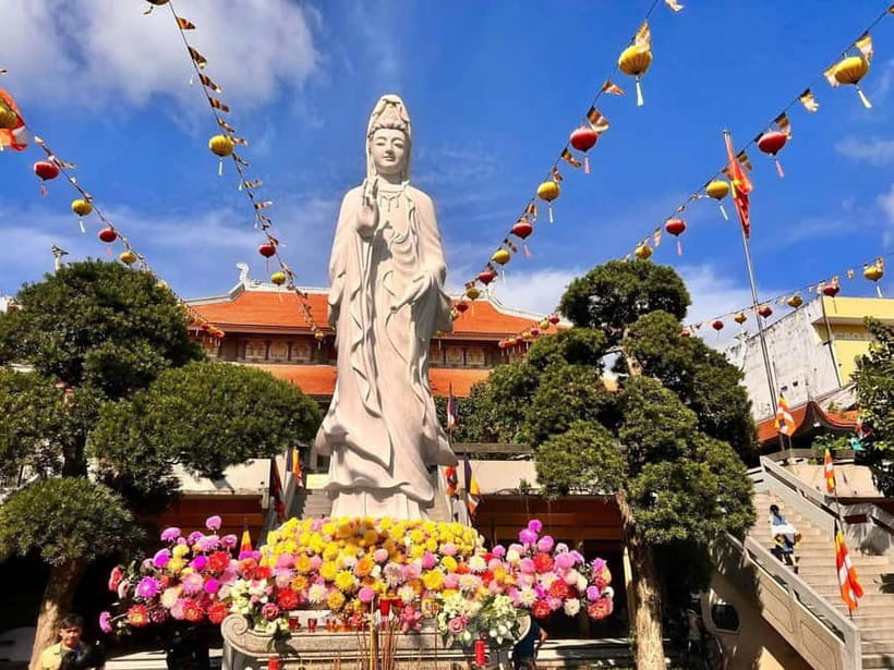 Free E-Sim Ho Chi Minh City: Pagodas and Coffee Corners Tour - Oasis Coffee, koi fish, and a slower mood