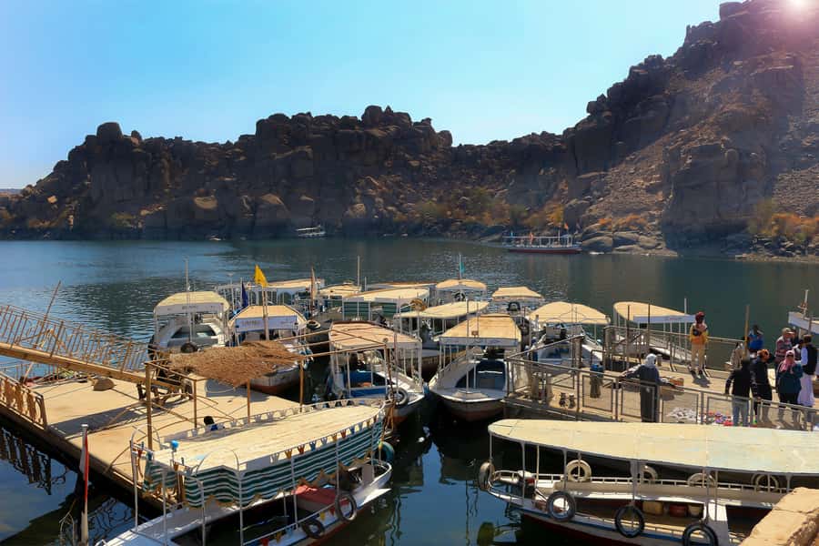 From Aswan: Philae Temple & Motorboat Tour to Nubian Village - Philae Temple begins with a boat ride