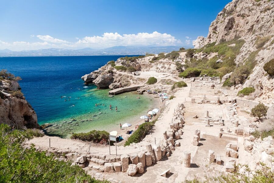 From Athens: Private Anc. Corinth, Temple of Hera, Blue Lake - Acrocorinth puts Corinth’s defenses under your feet