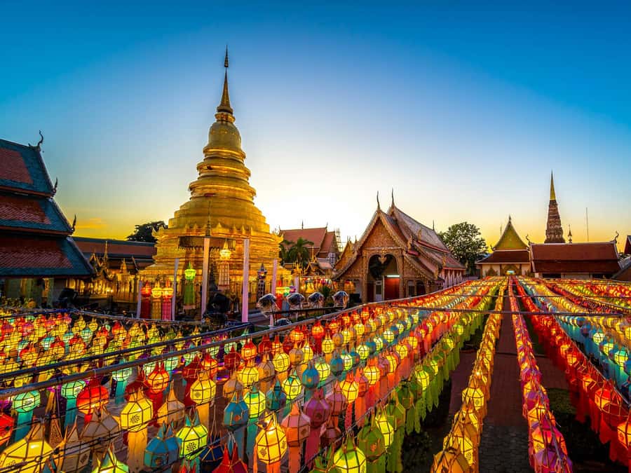 From Chiang Mai: Lamphun and Lampang Temples Tour - Wat Phra That Hariphunchai beside the river