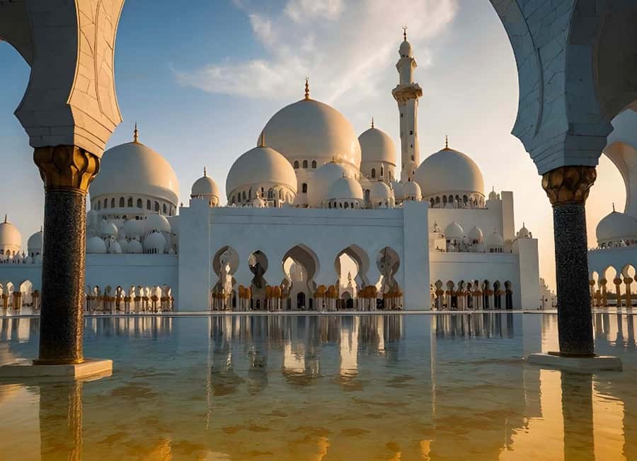 From Dubai: BAPS Hindu Temple And Sheikh Zayed Mosque Tour - Transport, group size, and the long return to Dubai
