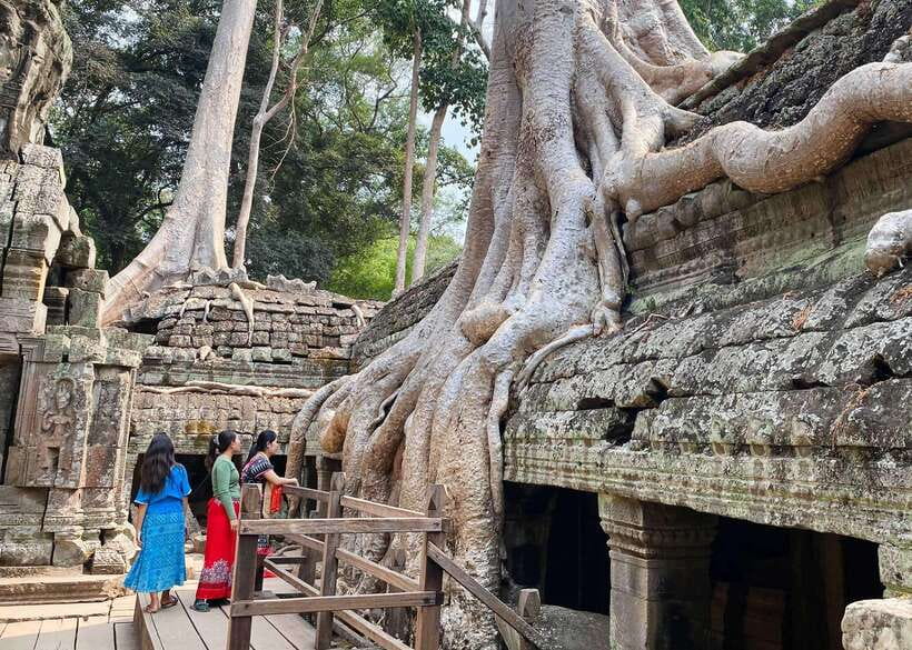 From Phnom Penh: Angkor Wat, Bayon, and Ta Prohm Day Trip - Ta Prohm, where the jungle takes over