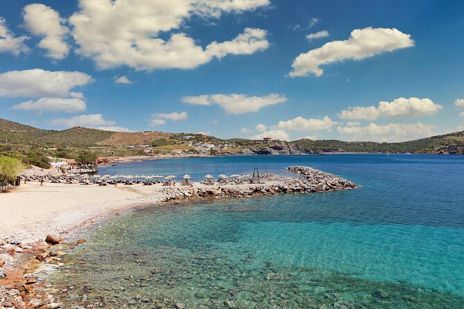 From Piraeus Port: Athens, Temple of Poseidon & Sounio Beach - Lake Vouliagmeni gives the bus ride a break