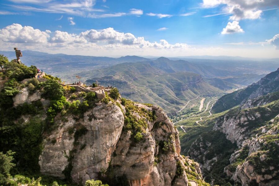 From Salou: Montserrat Monastery and Colonia Güell - The road up to Montserrat