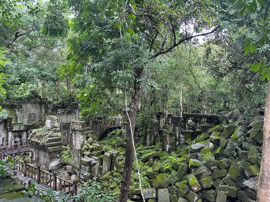 From Siem Reap: Half-Day Tour to Beng Mealea Temple - Two hours inside Beng Mealea