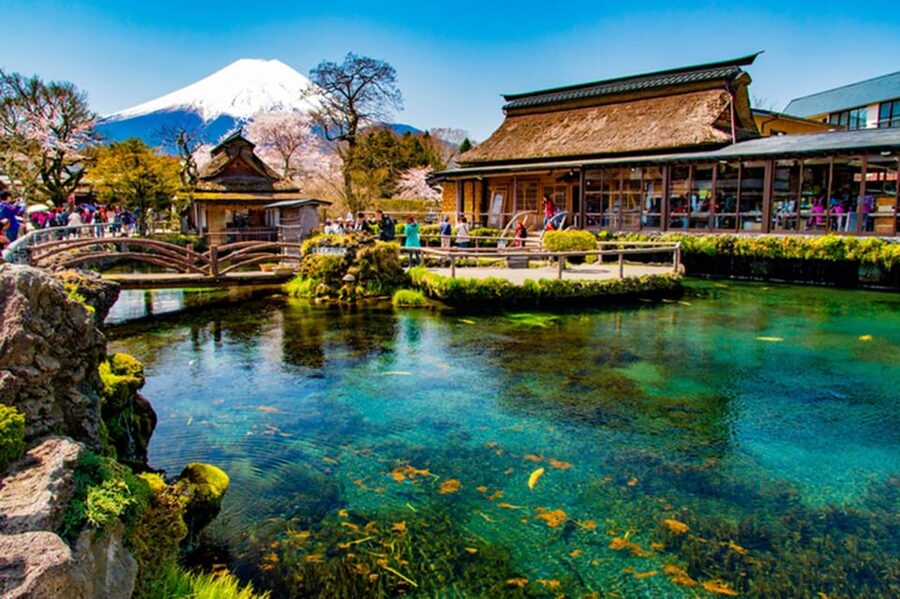 From Tokyo: Fuji Mountain Area - FujiQ - Lake Kawaguchiko - Chureito Pagoda - The long ride from Tokyo to Mount Fuji
