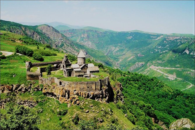 Group Tour: Shaki waterfall, Tatev monastery & ropeway, Hin Areni winery - The Wings of Tatev crosses the Vorotan Gorge