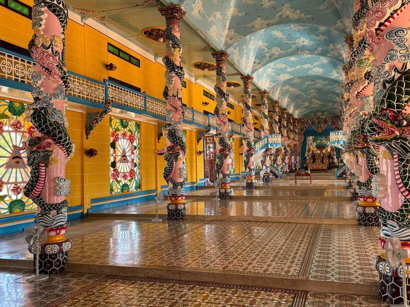 HCM: Cu Chi Tunnels, Cao Dai Temple, Black Virgin Mountain - Lunch and the move to Tay Ninh