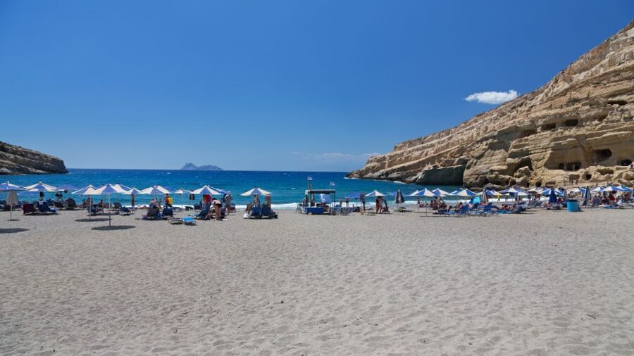 Heraklion: Matala Beach, Hippie Caves & Odigitria Monastery - Guide quality and the multilingual format