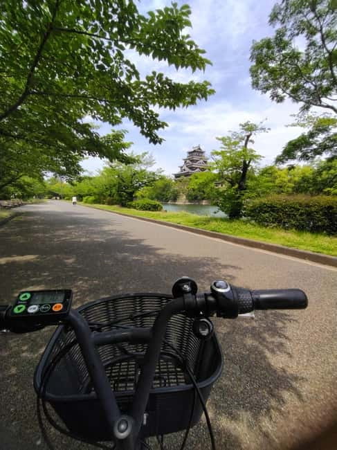 Hiroshima: Peace Park, Castle, and Mitaki Temple E-Bike Tour - Riverside riding turns the city into part of the tour