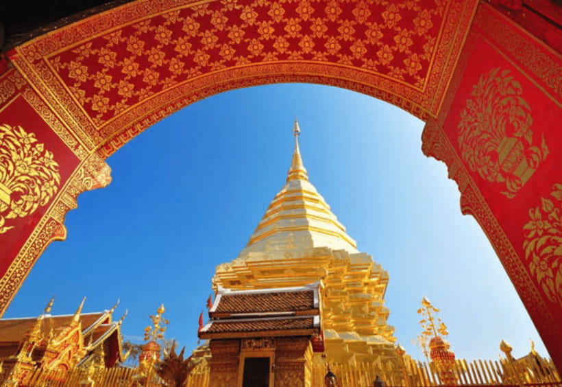 Hmong Village, Doi Suthep and Wat Pha Lat Half Day Tour - Doi Suthep and its golden pagoda