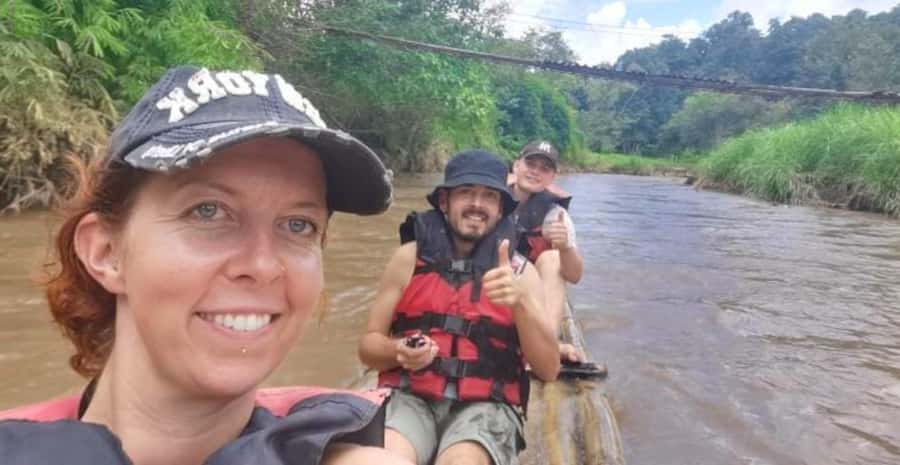 Khao Sok: Private Bamboo Rafting & Jungle Cave Temple Tour - Coffee served in a bamboo mug