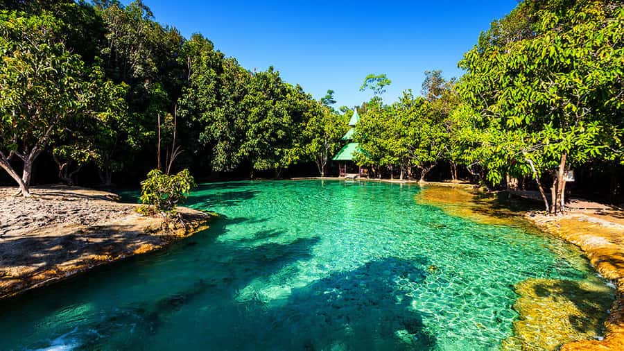 Ko Lanta: Full Day Emerald Pool&Hot Spring With Tiger Temple - Hot Stream Krabi: warm rock pools and a cool escape