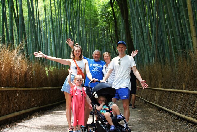 Kyoto: Arashiyama Bamboo Forest, Monkeys, Matcha & Temple Tour - Walking through Arashiyama’s bamboo grove