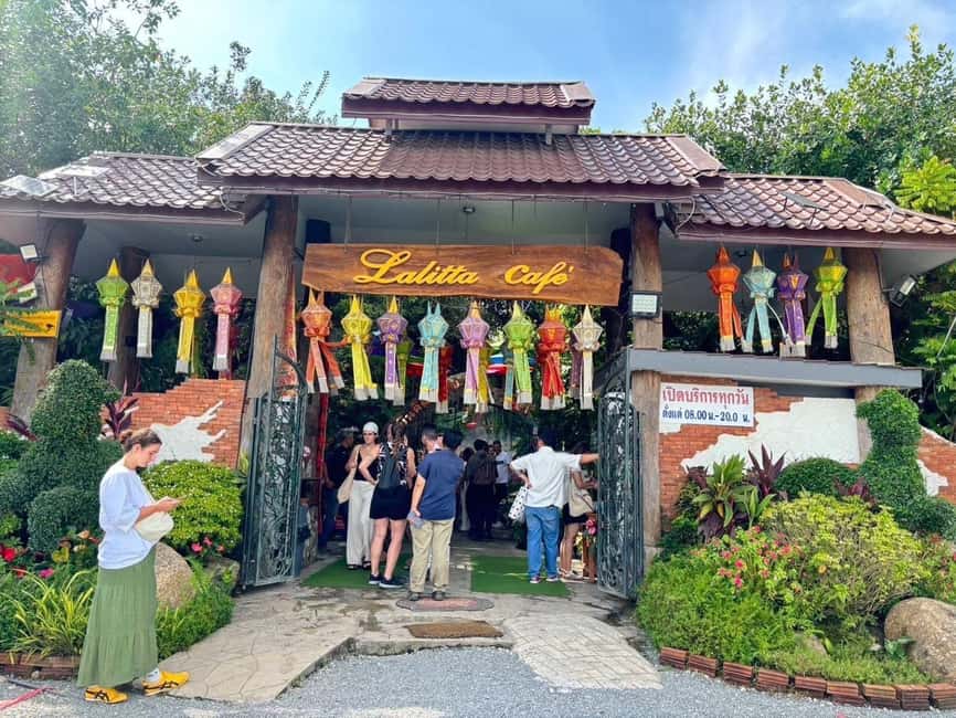Lalita Cafe & Chiang Rai Temple(White+Blue) from Chiangmai - Wat Rong Suea Ten and the Blue Temple