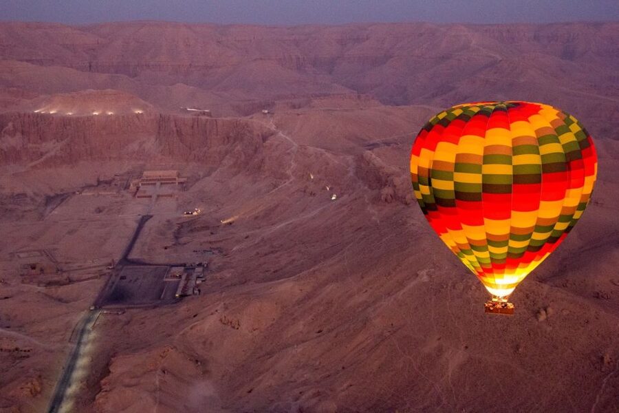 Luxor: Hot Air Balloon Ride Over Temple of Hatshepsut - The ancient sites from above
