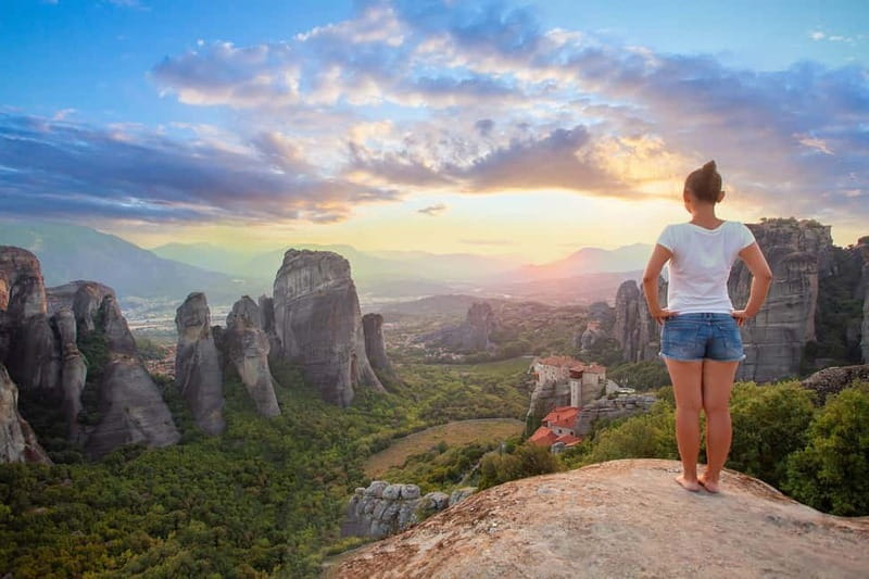 Meteora: Sunset Small Size Tour with Monastery & Caves visit - Inside one active monastery