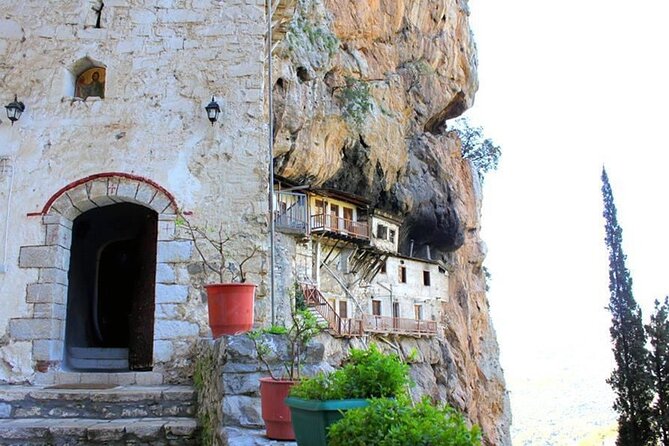 Mt. Villages of Arcadia & Clifftop Monastery Private Day Trip - Moni Agiou Ioanni Prodromou is the dramatic highlight