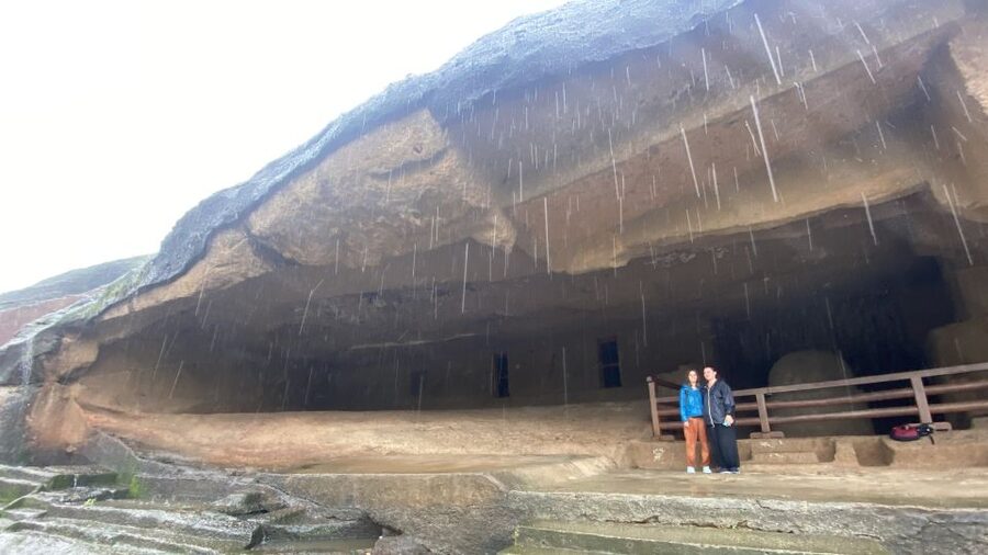 Mumbai: Private tour for Kanheri Caves and Golden Pagoda - The Golden Vipassana Pagoda in Gorai