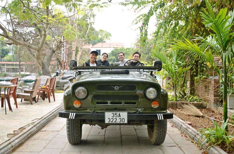 Ninh Binh Jeep tour:2 hours visit Bich Dong, Thai Vi temple - Bich Dong Pagoda and its mountain setting