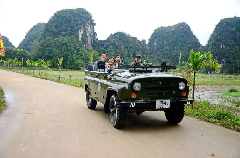 Ninh Binh Jeep tour:2 hours visit Bich Dong, Thai Vi temple - Riding through Hoa Lu’s rural back roads